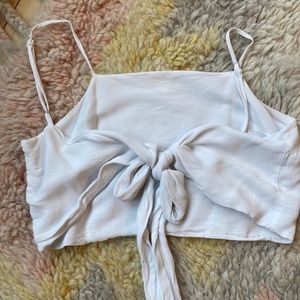 RARE Brandy Melville crop tie back tank
